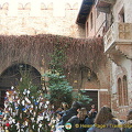 Courtyard of Juliet's House and the famous Balcony